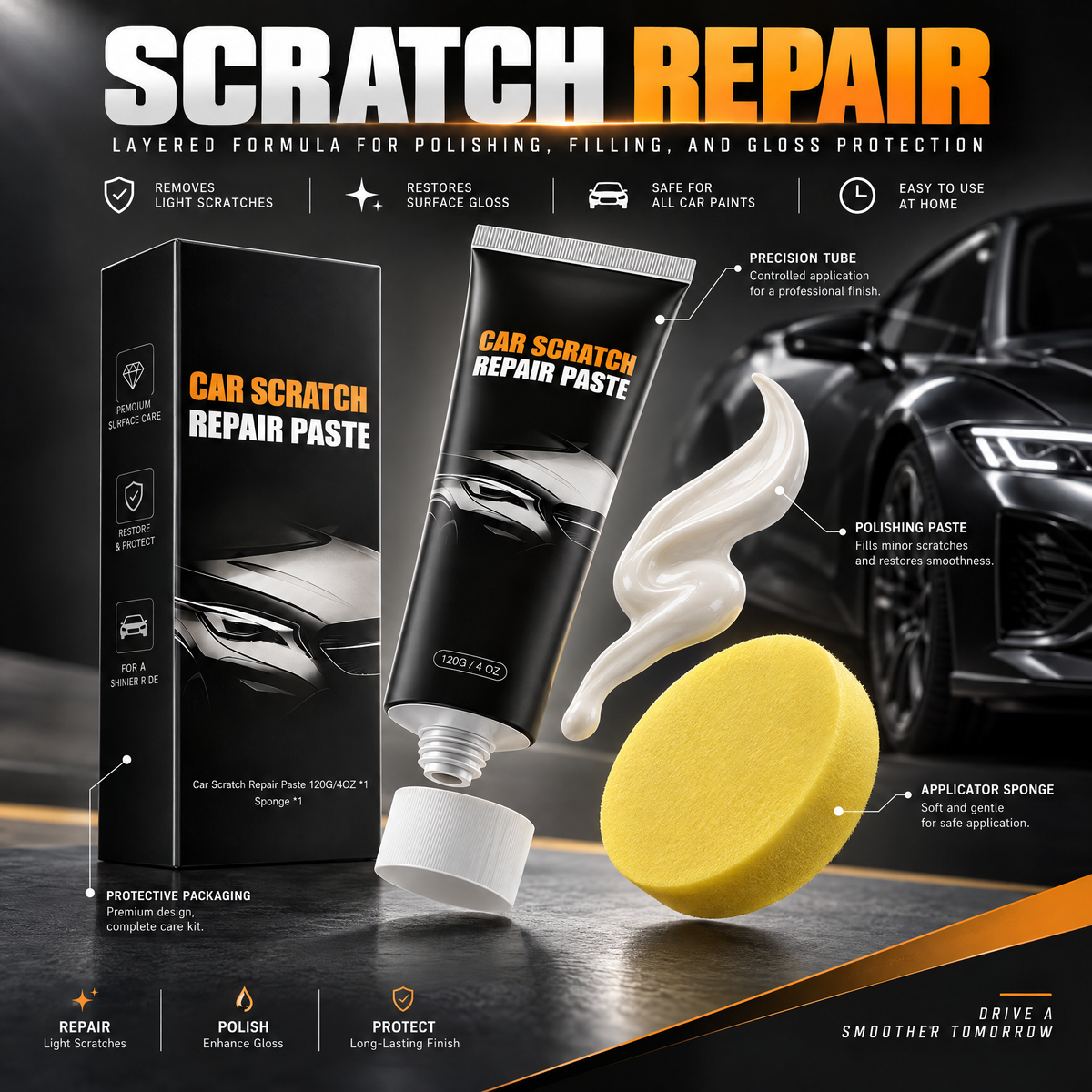 Sleeq Car Scratch & Swirl Remover